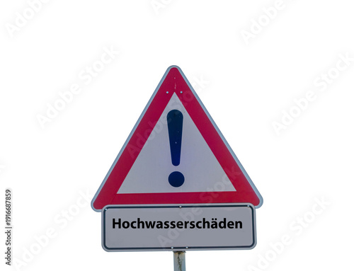 Wallpaper Mural Hochwasserschäden Ausruf Schild freigestellt Torontodigital.ca