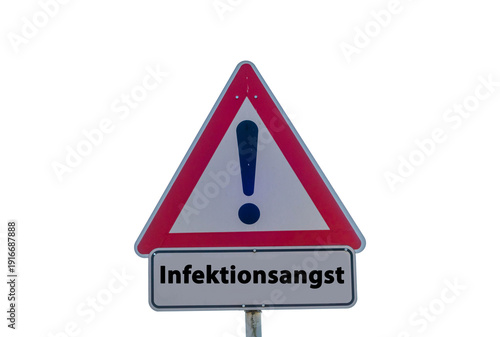 Wallpaper Mural Schild Infektionsangst freigestellt Torontodigital.ca