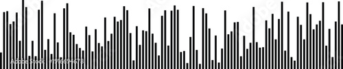 Sound wave equalizer bars, abstract digital audio visualization