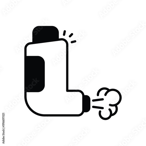 Inhaler vector icon