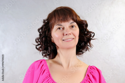 Portrait of a woman in the studio