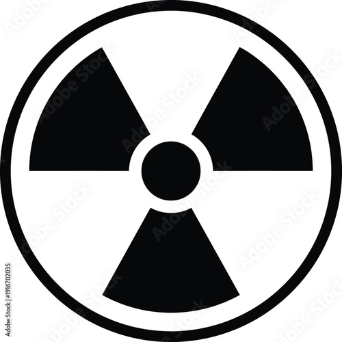 Standard Radioactive Hazard Warning Sign