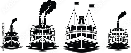 Silhouettes of tea bag icons with citrus, herbal, spa, and calming themes, symbolizing tea, wellness, flavor, and relaxation