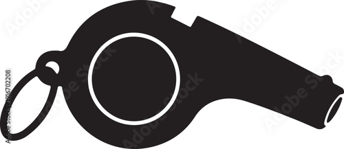 Whistle icon isolated on transparent background for sports and signal purposes graphic resource