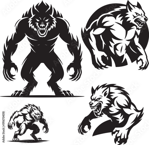 werewolf vector illustration