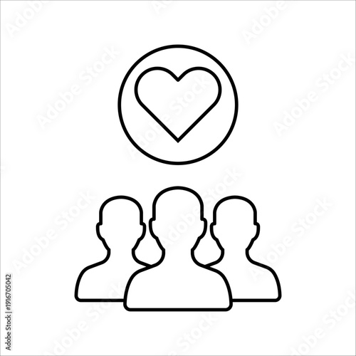 customer retention icon or happy employees. concept of individual approach and strategy to client or easy support or help. Vector illustration