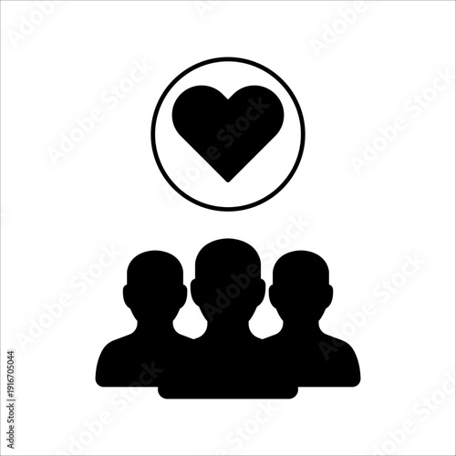 customer retention icon or happy employees. concept of individual approach and strategy to client or easy support or help. Vector illustration