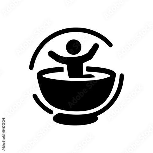 Spinning Teacup Fairground Ride Icon