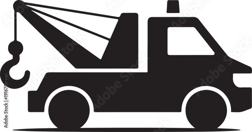 Vector tow truck symbol icon