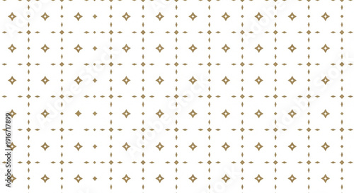 Pattern of brown diamond shapes on a white background, evenly spaced in a grid formation. The design is simple and repetitive, conveying a minimalist feel.