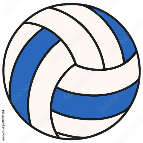 Volleyball SVG Vector Illustration Isolated on White Background
