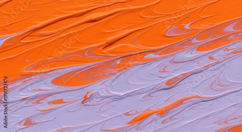 Wallpaper Mural Abstract Orange and Purple Paint Swirls Torontodigital.ca