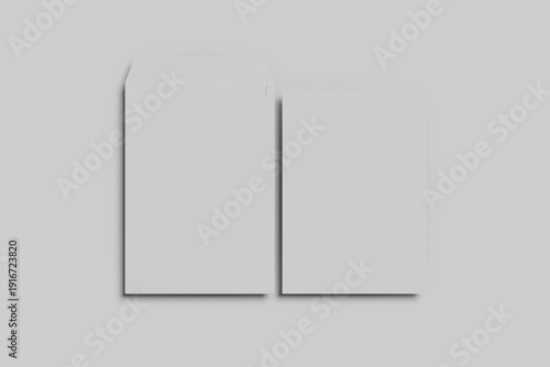 Letterhead and Envelope Mockup Set for Branding Presentation