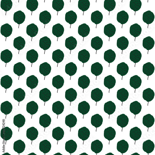 mixed seamless pattern, tree leaf animals etc