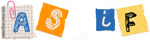 As if phrase in colorful 90s vintage style