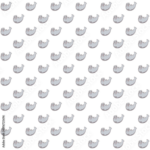 mixed seamless pattern, tree leaf animals etc