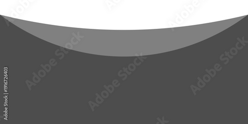 Minimalist black and gray wave vector design with smooth flowing curves at the bottom, transitioning into a clean white background. Ideal for banners, footers, or modern layouts.