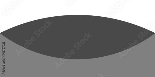 Minimalist black and gray wave vector design with smooth flowing curves at the bottom, transitioning into a clean white background. Ideal for banners, footers, or modern layouts.