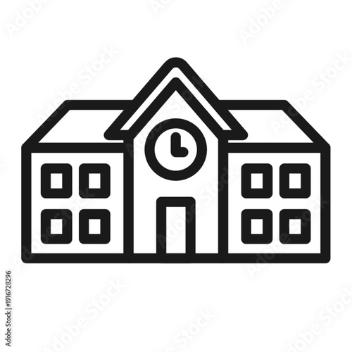 building vector sketch icon