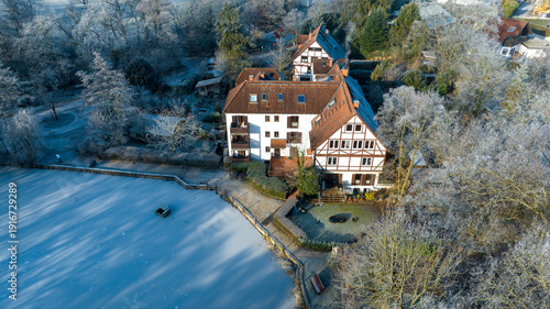 Agricultural mill estate with pond just outside Frankfurt
