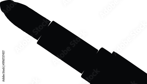 Modern rocket silhouette for space or tech projects