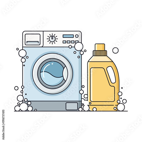 Washing Machine and Detergent Bottle