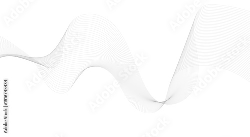 Dynamic flowing wave lines design element. Futuristic technology, Abstract grey, white smooth element swoosh speed wave modern stream background. 