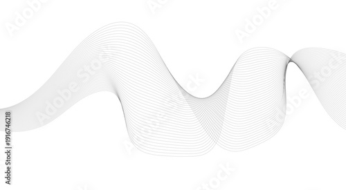 Modern abstract glowing wave lines. Smooth curved Dynamic flowing wave lines design element. Futuristic technology.