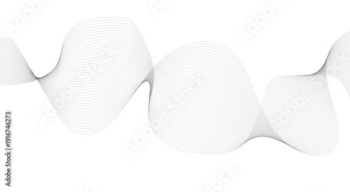 Dynamic flowing wave lines design element. Futuristic technology and sound wave pattern. Modern abstract glowing wave lines. Smooth curved.