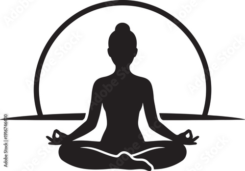 Gemini said

Vector illustration of a woman sitting in a lotus pose silhouette for yoga and meditation to promote health, zen relaxation, and spiritual peace