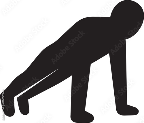 Silhouette of a man holding a gun vector icon