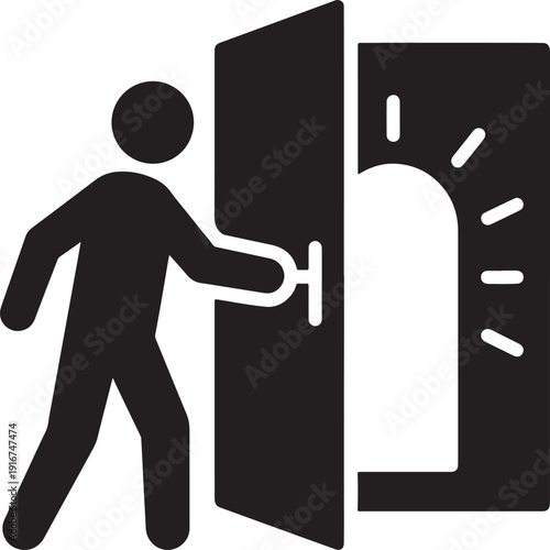 3d man carrying suitcase and box icon