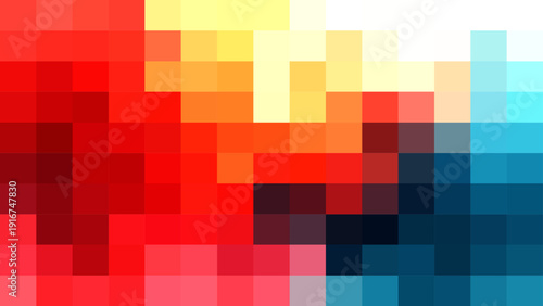 Vector Abstract vibrant digital pixel art mosaic, a symphony of saturated hues, forming dynamic patterns. Invoking digital design, aesthetic, creativity 