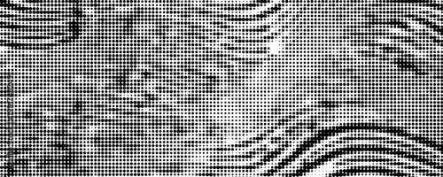 Grunge halftone corner gradient. Distress fading grit noise background. Retro pixel backdrop texture. Black and white sand wallpaper. Vector textured gritty surface. Anime or manga style comic overlay