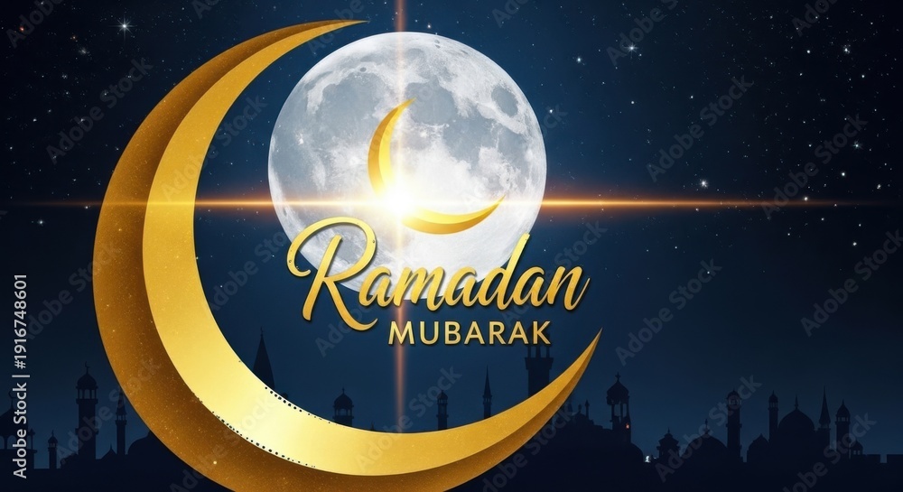 Fototapeta premium Ramadan Mubarak