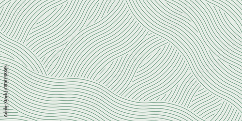 farm green banner, organic abstract background with fields. wavy green lines, natural organic products. ecology background. striped farmer green Pattern