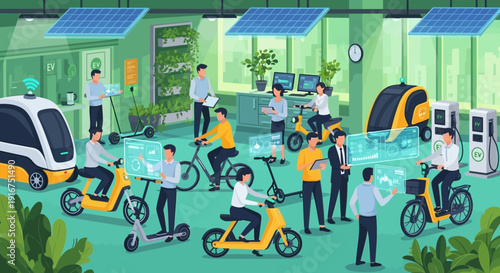 Electric Vehicle Innovation Hub with Public Demonstration