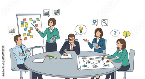 Team Collaboration Meeting and Brainstorming Session