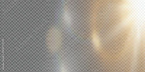 Glowing light and glare effect. On a transparent background.eps.10