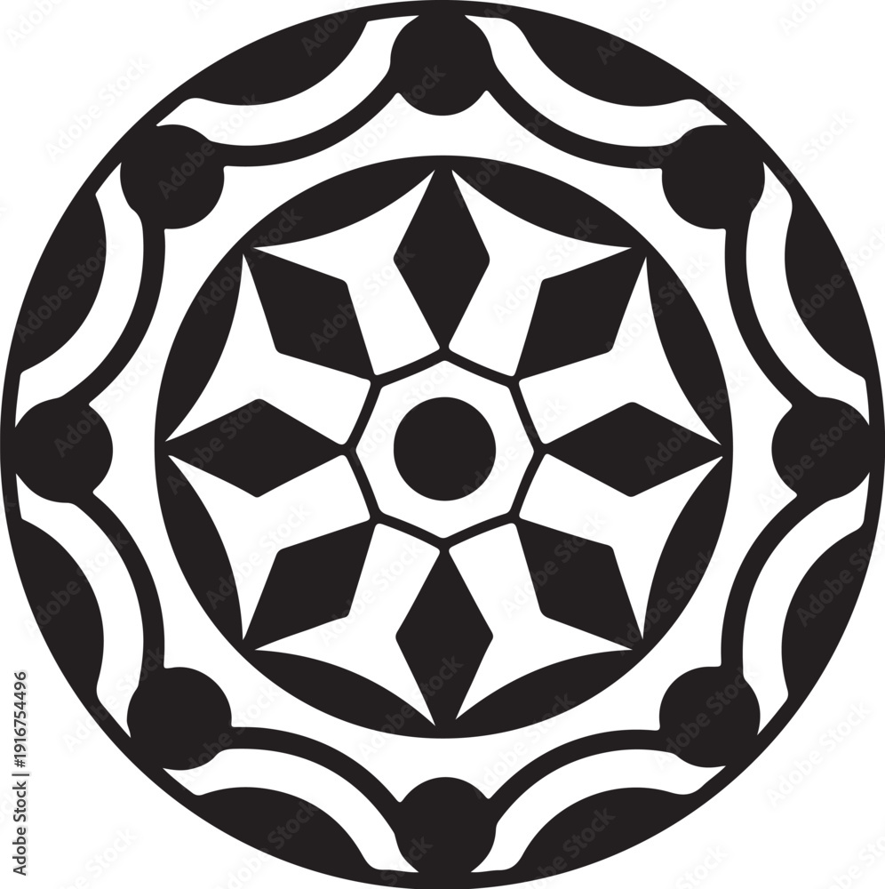 Obraz premium black and white flower