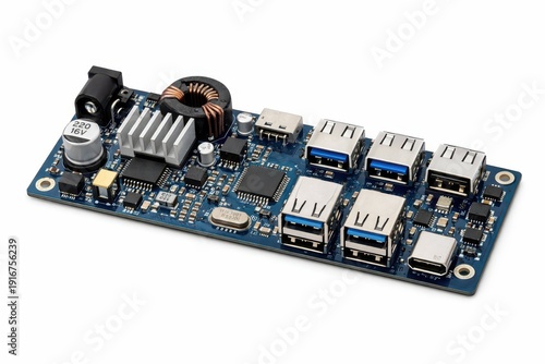 High-Quality Power Supply Board with Multiple USB Ports for Devices