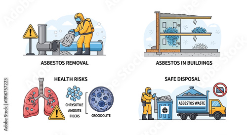 Asbestos removal process and safety measures for handling hazardous material properly always