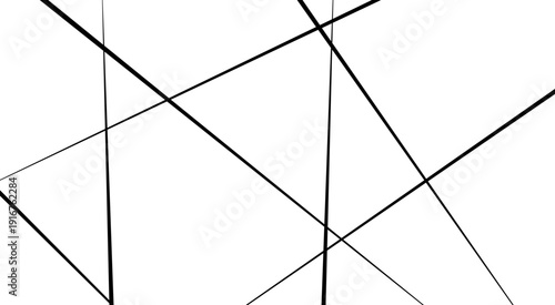 Abstract geometric pattern. Outline monochrome texture. Random geometric line pattern on a transparent background. 