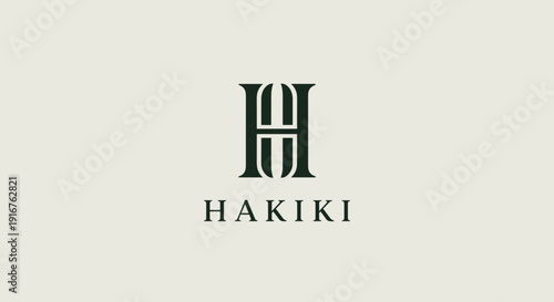 Hakiki Luxury Monogram Logo – Elegant Serif Letter H Brand Identity
