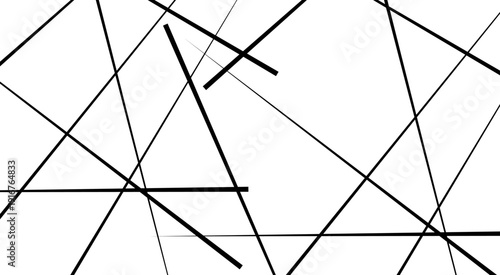 Abstract geometric pattern. Outline monochrome texture. many squares and triangles shape background. 