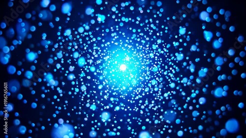 Wallpaper Mural Blue particle background special effects material Torontodigital.ca