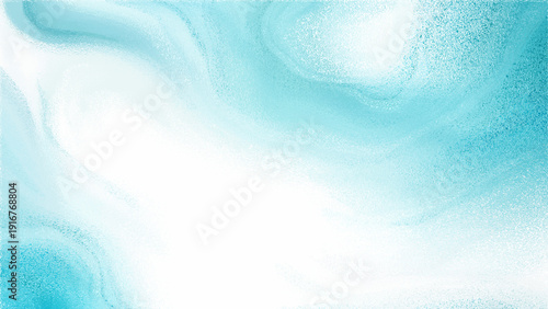Vector Abstract and ethereal liquid art featuring dreamy turquoise shades, evoking fluidity, motion, and a sense of serenity in its delicate watercolor effect. 