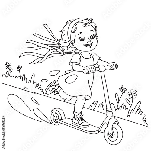 Coloring
Pages with Black and white
vector illustration