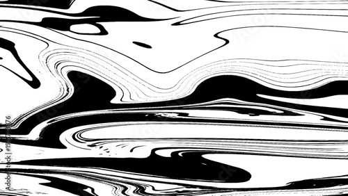 Turkish Ebru style on the water with acrylic paints wring wave. Stylish combination of luxury. Contemporary art marble liquid texture.