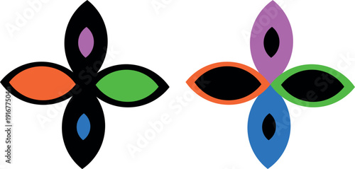 Nature Themed Decorative Floral Design Element Pack Highlighting Spring and Summer Garden Flowers in Clean Flat Cartoon Vector Illustration